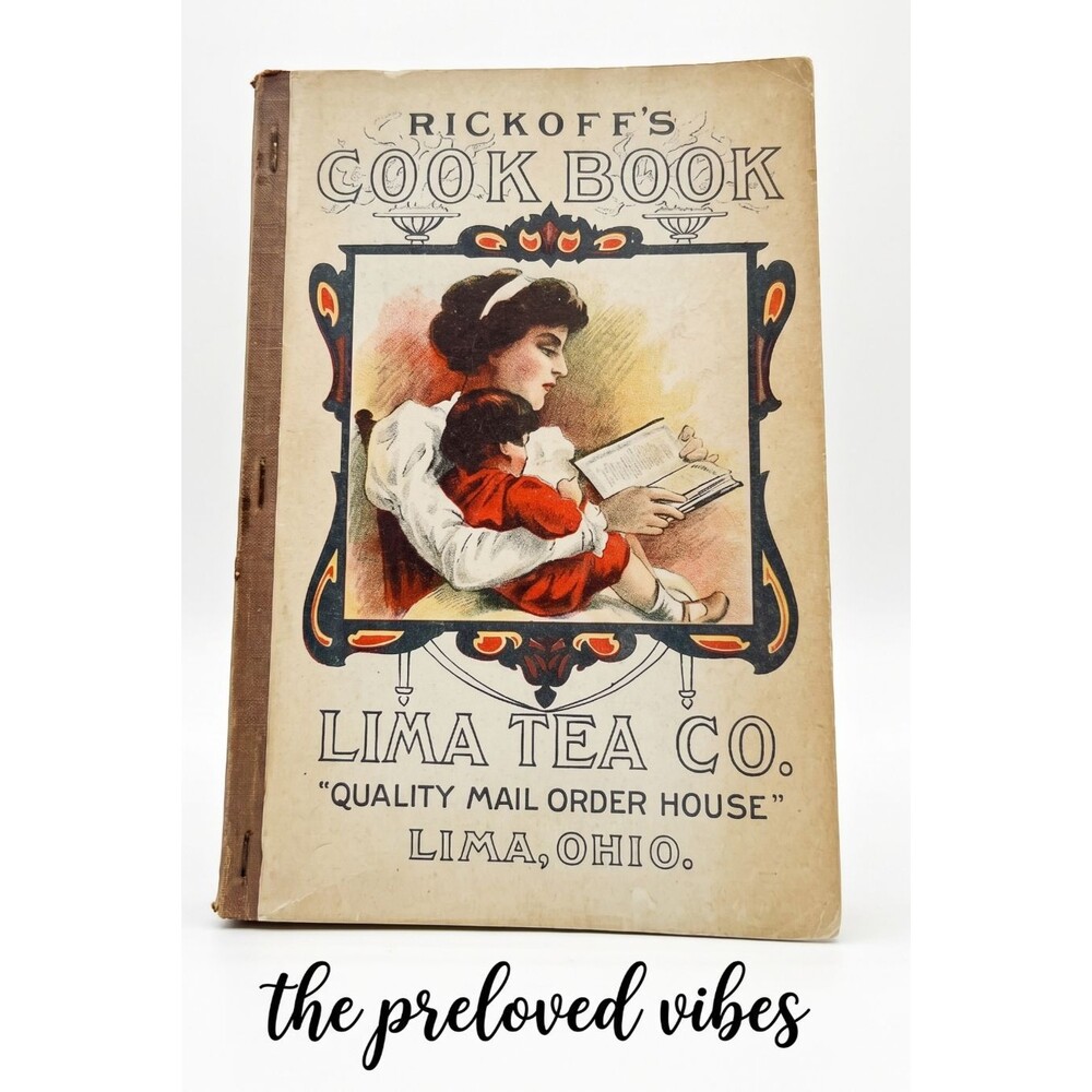 Lima Tea Co Rickoff's Advertising Ephemera Antique Cookbook Vintage